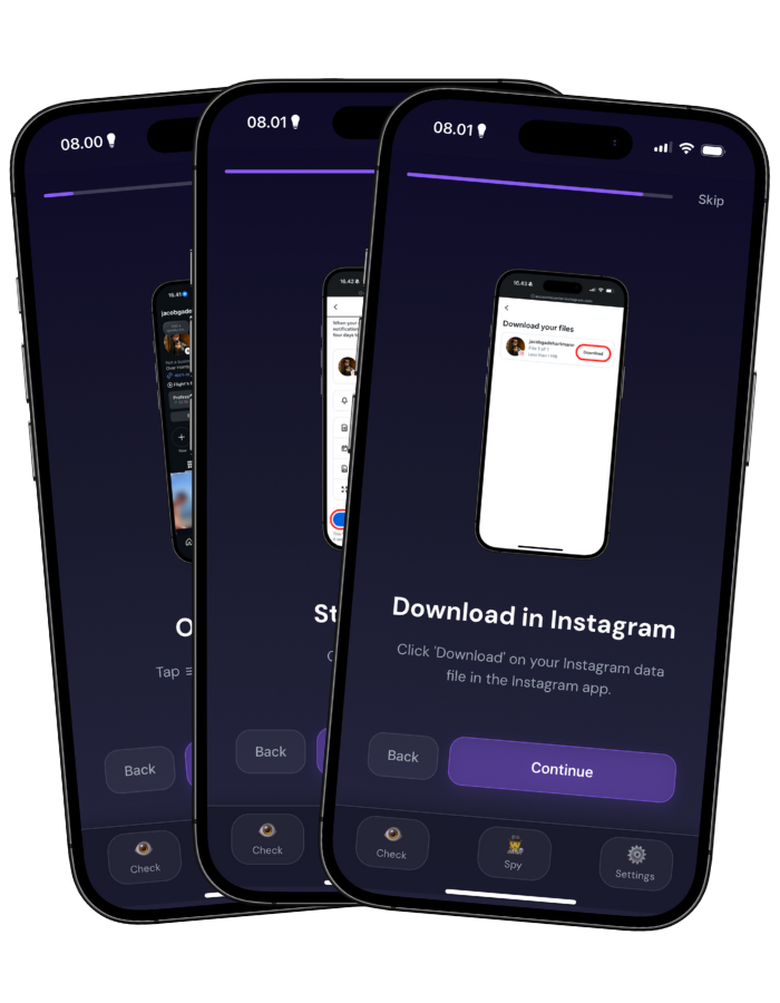 Follow Our In-App Guide