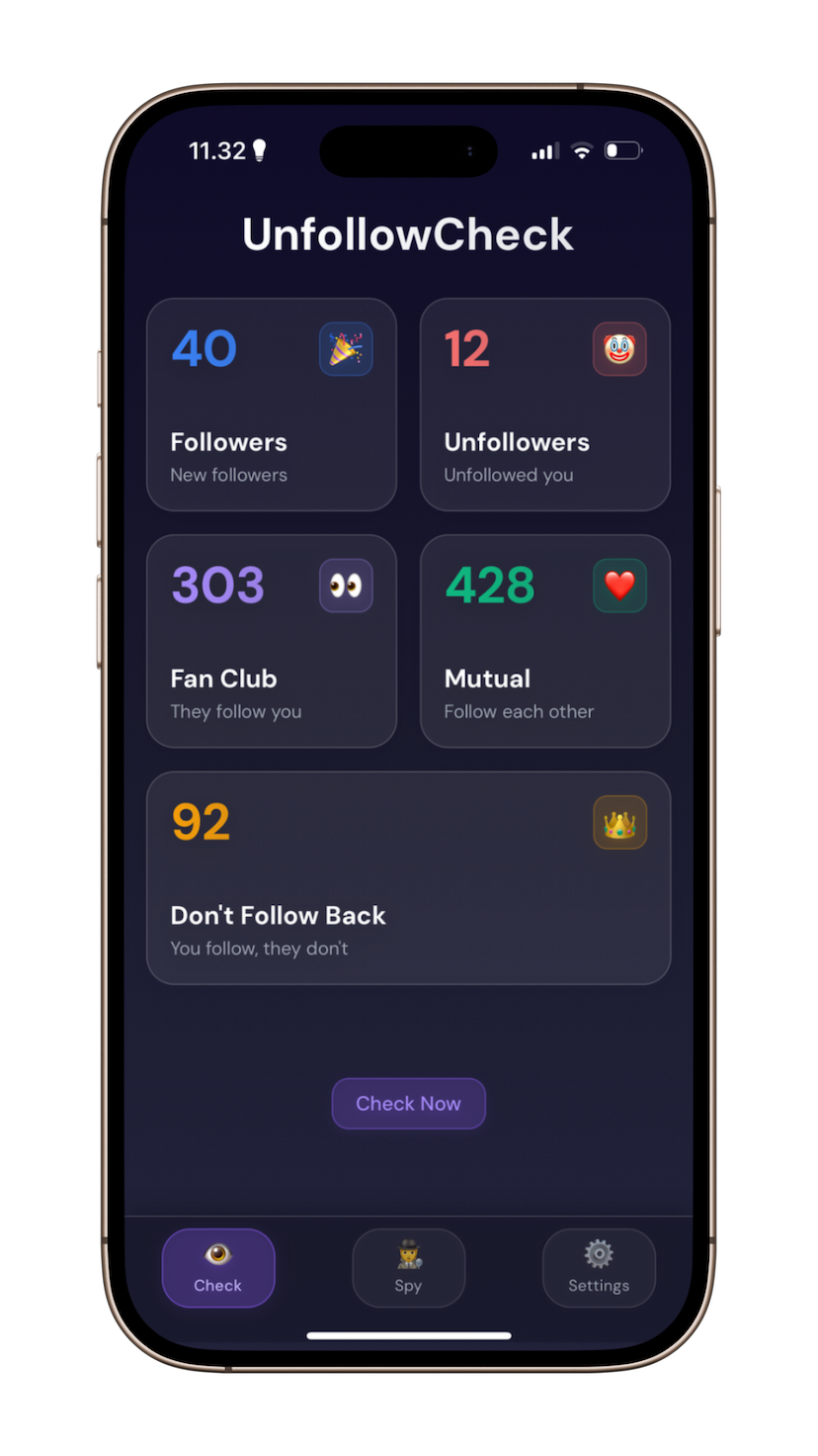 Step 1: Download UnfollowCheck