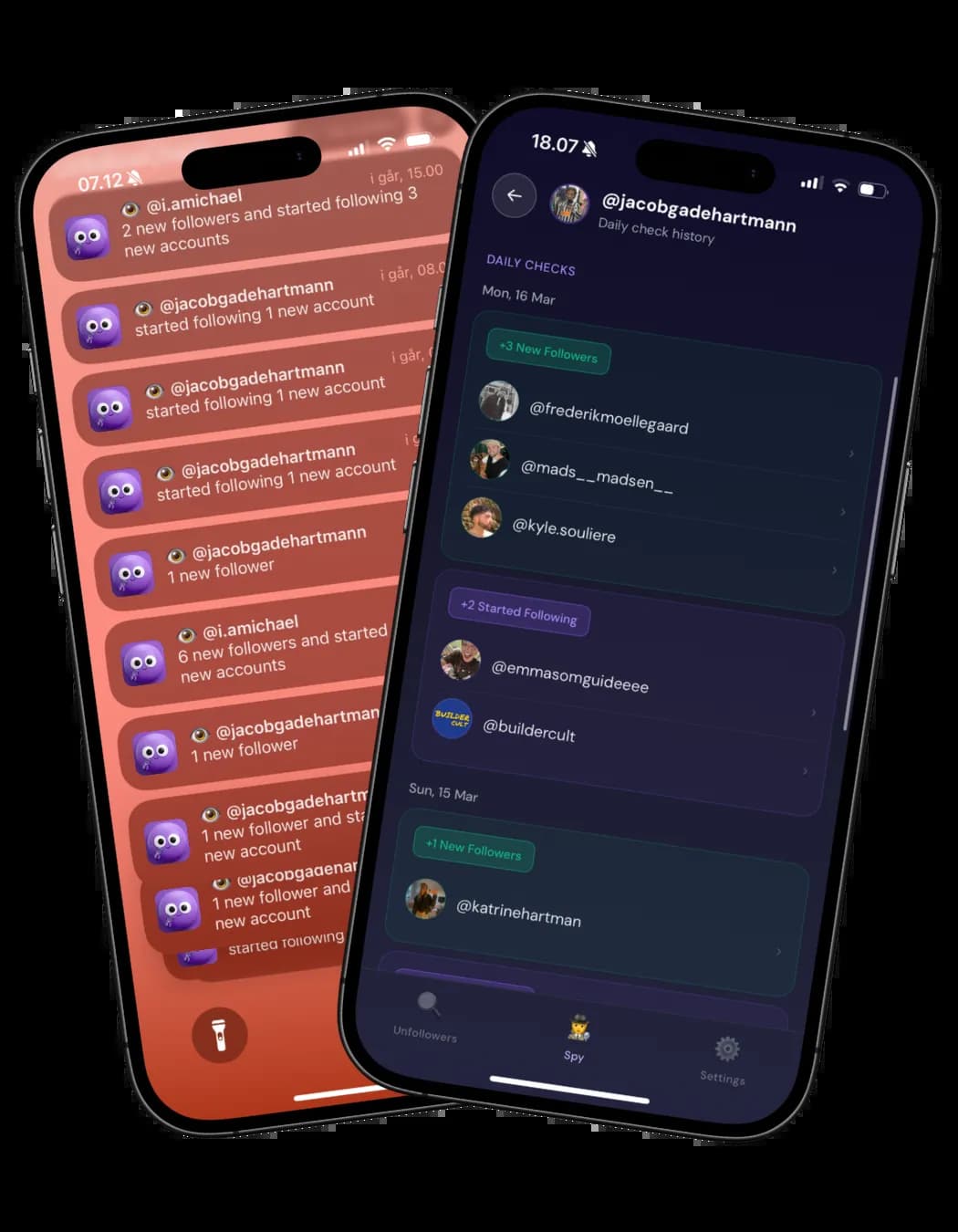 Notification center with follower alerts